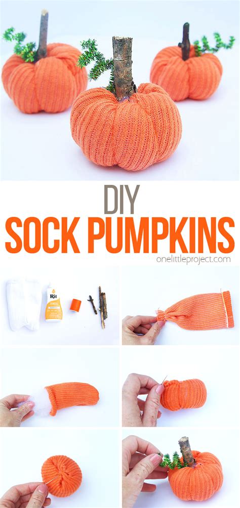 DIY Sock Pumpkins | How to Make Pumpkins out of Socks