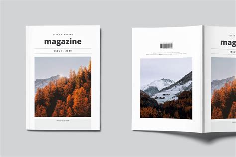 Clean & Modern Minimalist Magazine Layout