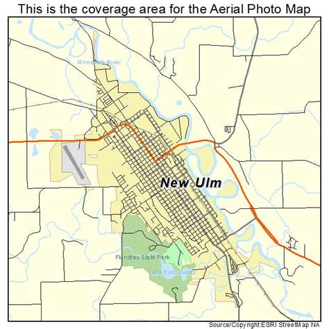 Aerial Photography Map of New Ulm, MN Minnesota