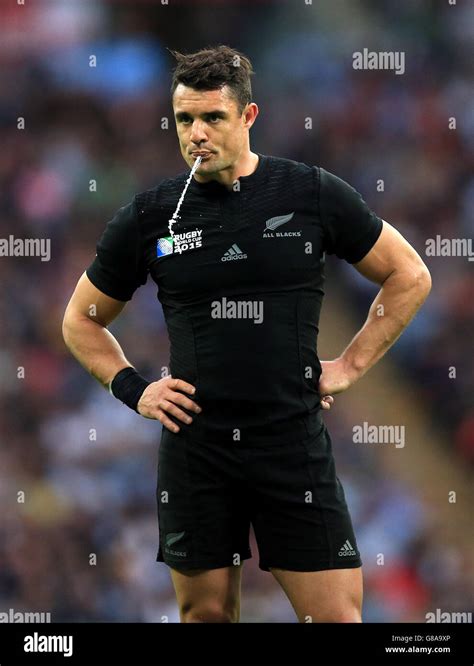 New Zealand's Dan Carter during the Rugby World Cup match at Wembley ...