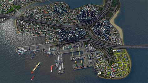 Aerial Shot of the port in my current build. Santa Palma. : r ...