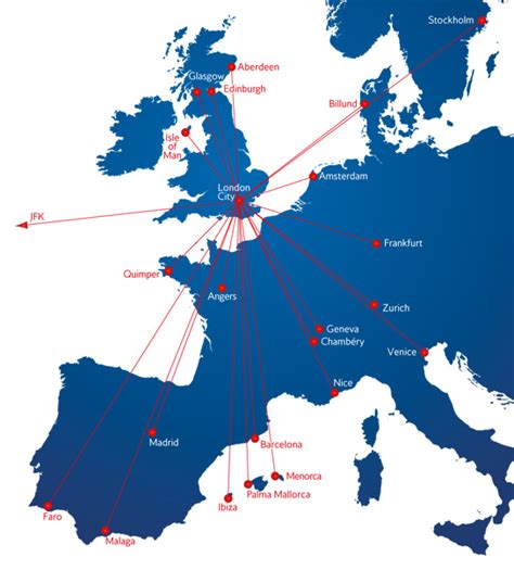 British Airways Destinations Map - Map Of Farmland Cave