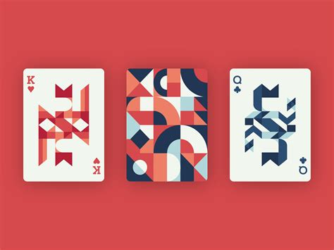 Playing Cards Design - Geometric and Abstract by Ruben Albrecht on Dribbble