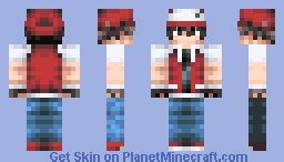 Trainer Red - Pokemon Minecraft Skin