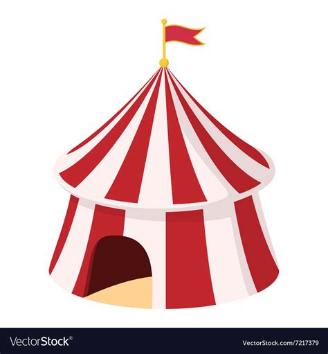 Circus tent cartoon Royalty Free Vector Image - VectorStock