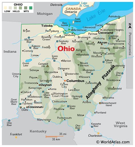 Rivers In Ohio Map