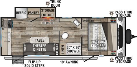 2021 Connect® Travel Trailer Floorplans | KZ RV