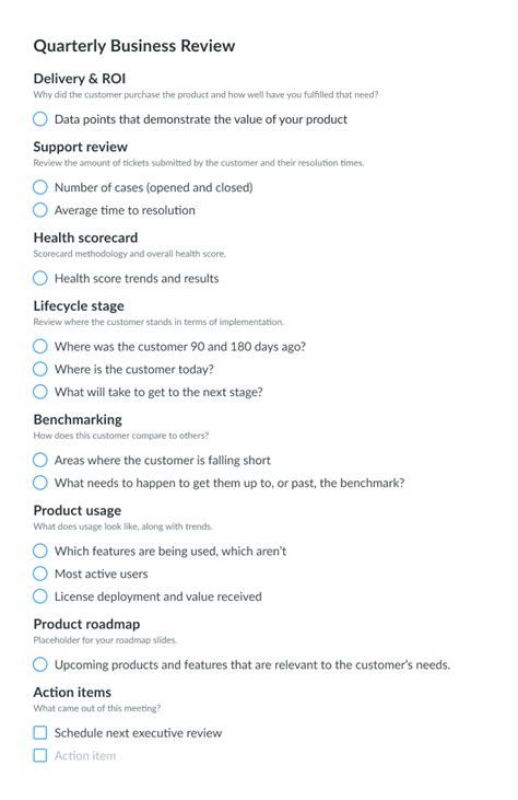 Quarterly Business Review Meeting Template by Gainsight | Fellow.app
