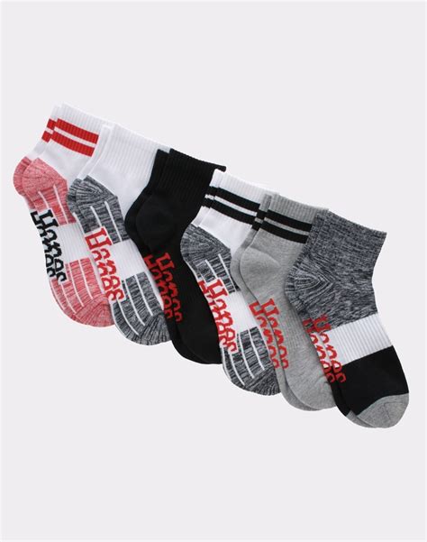 Hanes Originals Men's Ankle Socks, Moisture Wicking, 6-Pairs