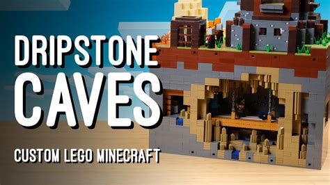 The Dripstone Caves | Custom LEGO Minecraft World - YouTube