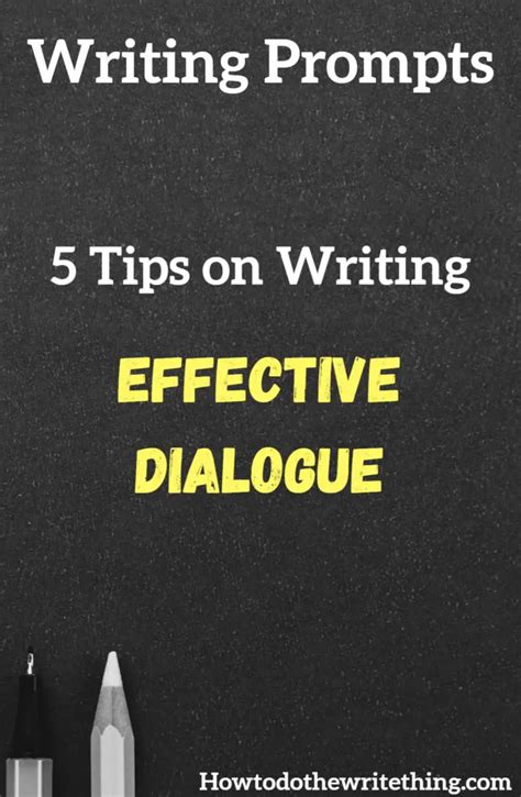 5 Tips on Naturally Writing Effective Dialogue