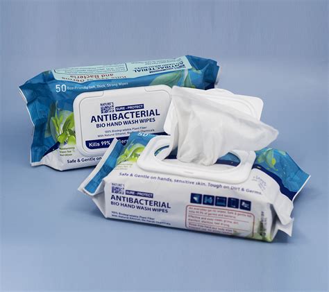 Antibacterial Bio-Hand Wash Wipes - Nature's Kin Global