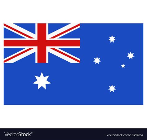 Australia flag Royalty Free Vector Image - VectorStock