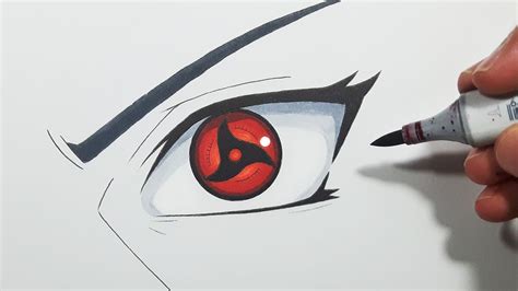 How To Draw Itachi's Mangekyou Sharingan! - Step By Step Tutorial ...