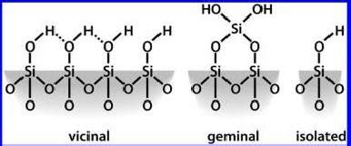 Types of Silanol Group (a) and Radicals (b) That Can Exist on the ...