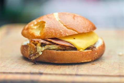 New Jersey Grilled Taylor Ham Pork Roll Breakfast Sandwiches Recipe ...