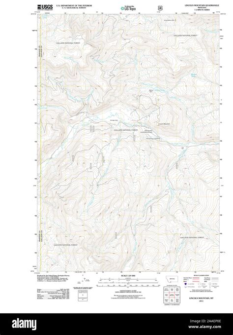 Lincoln montana map hi-res stock photography and images - Alamy