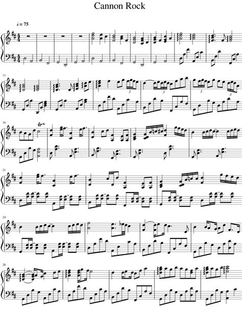 Canon Rock Sheet music for Piano (Solo) | Musescore.com