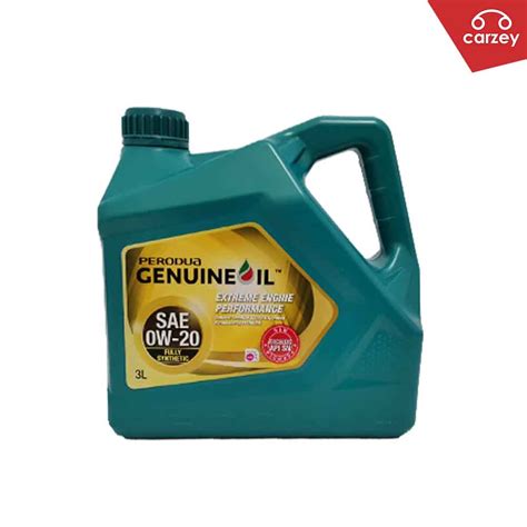 [NEW PACKAGING] Perodua Genuine Engine Oil Fully Synthetic 0W-20 [3 ...