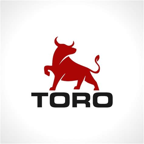 Plantilla de diseño de logotipo de silueta de cabeza roja de toro ...