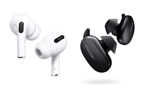 Apple AirPods Pro vs Bose QuietComfort Earbuds