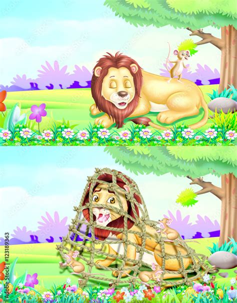 Lion And The Mouse Clipart