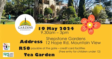 Gardens of the Golden City - Shepstone Gardens - 19 May 2024, 12 Hope ...