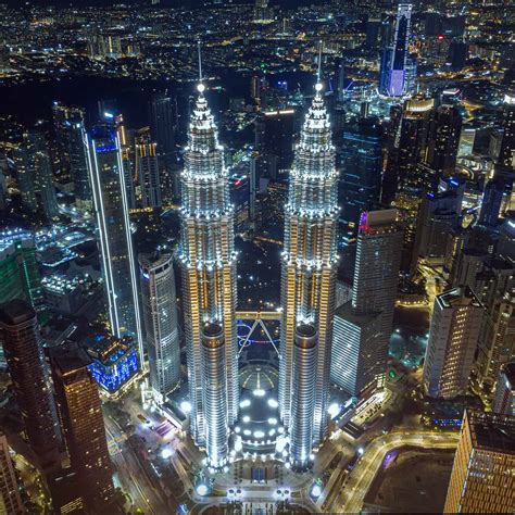 Kuala Lumpur City Centre night view - Travel Off Path