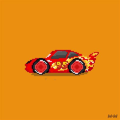 Lightning Mcqueen (pixel art version) by pradiptaale on DeviantArt