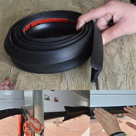 5m Garage Door Bottom Weather Stripping Rubber Seal Strip Replacement ...