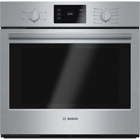 Bosch 500 Self-cleaning Single Electric Wall Oven (Steel-stainless ...