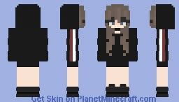 Black Hoodie Girl :) Minecraft Skin