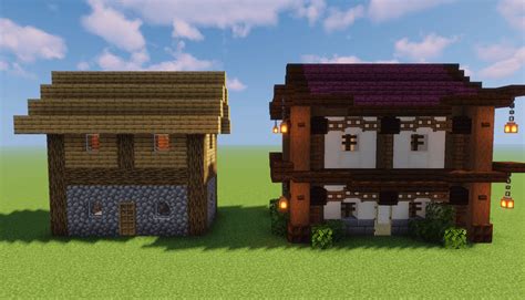 I tried my best to make a Japanese styled villager house. Feedback ...