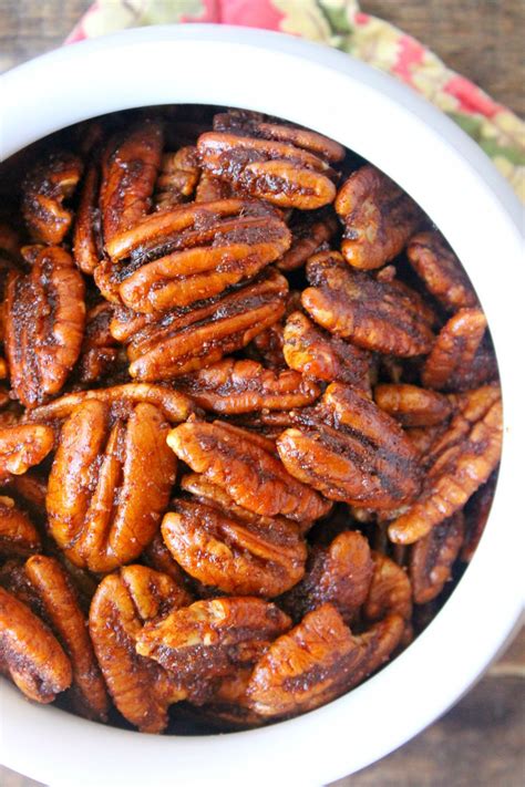 Sweet and Spicy Oven Roasted Pecans | Roasted pecans recipe, Spicy ...