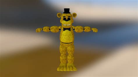 Golden Freddy 3D Model