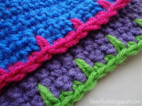 Fiber Flux: How to Crochet Blanket Stitch Edging