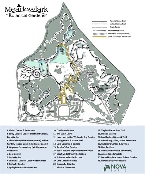 Meadowlark Botanical Gardens Map | Fasci Garden