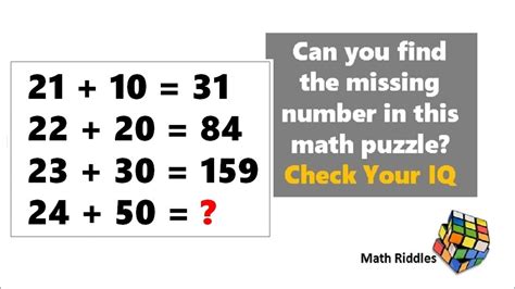 Math Riddles: Only 1% Genuis Can Solve This Tricky Mathematics Puzzle ...