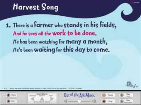 Harvest Song - Words on Screen™ Original - YouTube