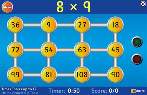 Hit the Button – Topmarks – Maths Zone Cool Learning Games