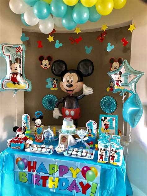 Mickey Mouse Birthday Party Ideas | Photo 1 of 15 | Mickey mouse theme ...