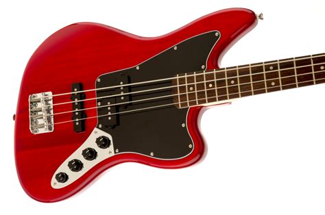 Fender Squier Jaguar Bass Special Crimson Red Transparent Rosewood ...