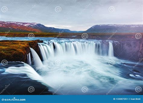 Godafoss, Waterfall In Iceland. Royalty-Free Stock Photography ...