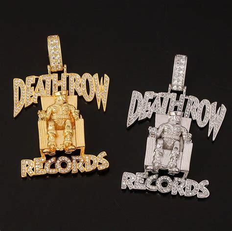 Death Row Records Chain Necklace Hip-hop Pendant 2pac Tupac - Etsy