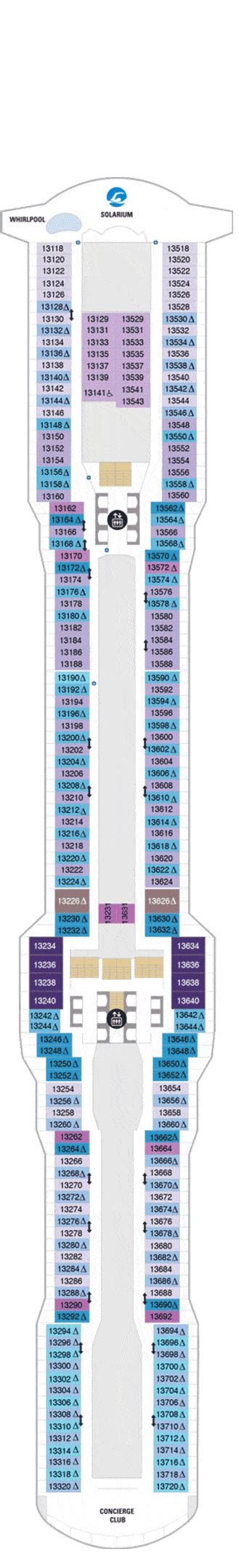 Odyssey of the Seas Deck plan & cabin plan