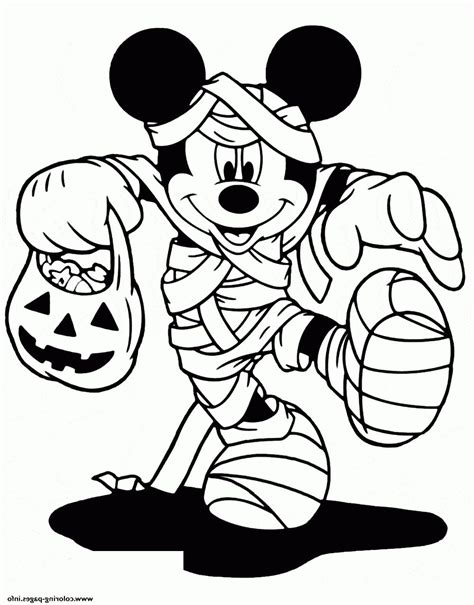 Minnie Mouse Coloring Pages Minnie Mouse Coloring Page Halloween Disney ...