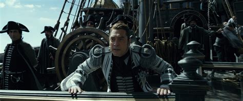 Javier Bardem plays Captain Salazar in the new Pirates of the Caribbean