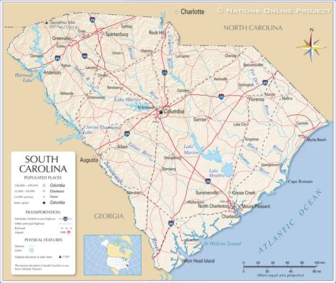 South Carolina North Carolina Map - Winter 2024 Forecast