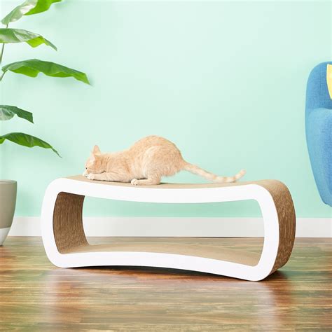 PetFusion Jumbo Cat Scratcher Lounge, White - Chewy.com