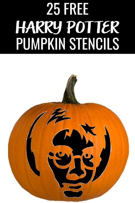 25 Free Harry Potter Pumpkin Carving Stencils: Amazing Halloween Ideas